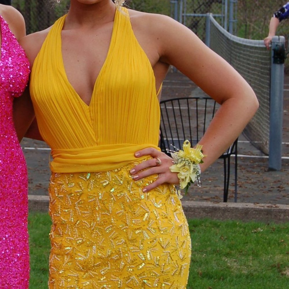 Scala Beaded Prom Dress